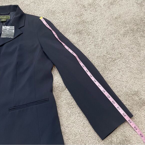 NWOT Eddie Bauer Navy Blazer Size 10P - Picture 7 of 13